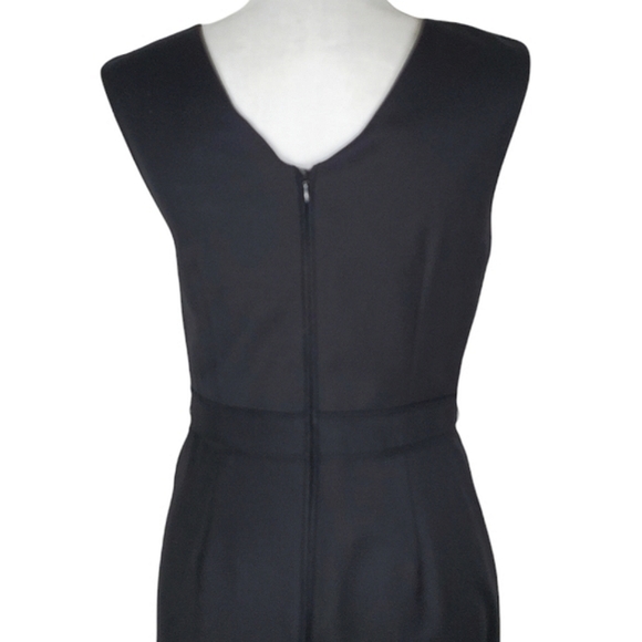Ted Baker London Black Pleated Formal Sheath Dress - Picture 5 of 9